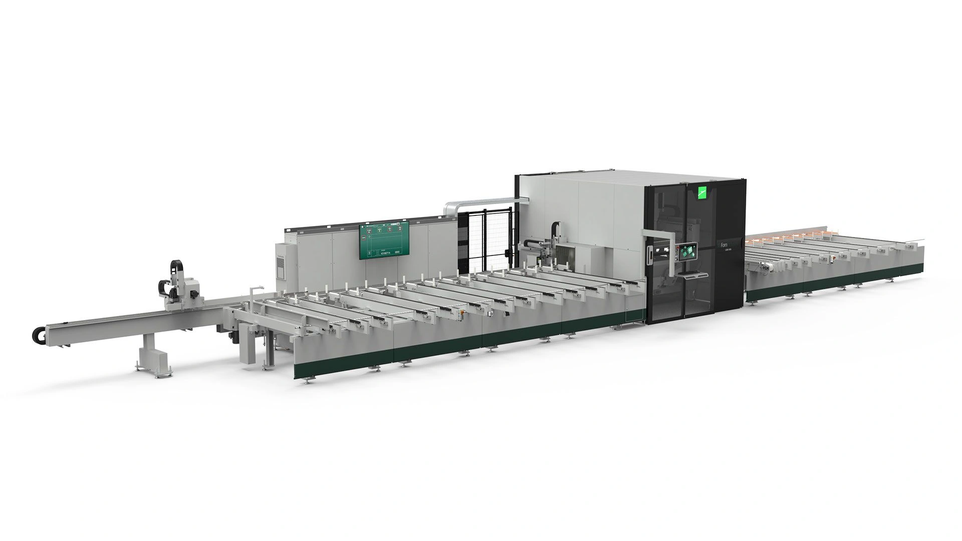 FOM zaag- en bewerkingslijn voor aluminium profielen LMX 650