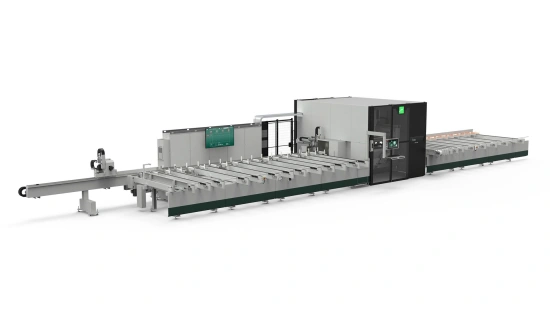 FOM zaag- en bewerkingslijn voor aluminium profielen LMX 650