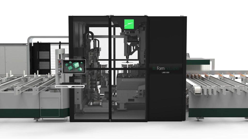 FOM zaag- en bewerkingslijn voor aluminium profielen LMX 650
