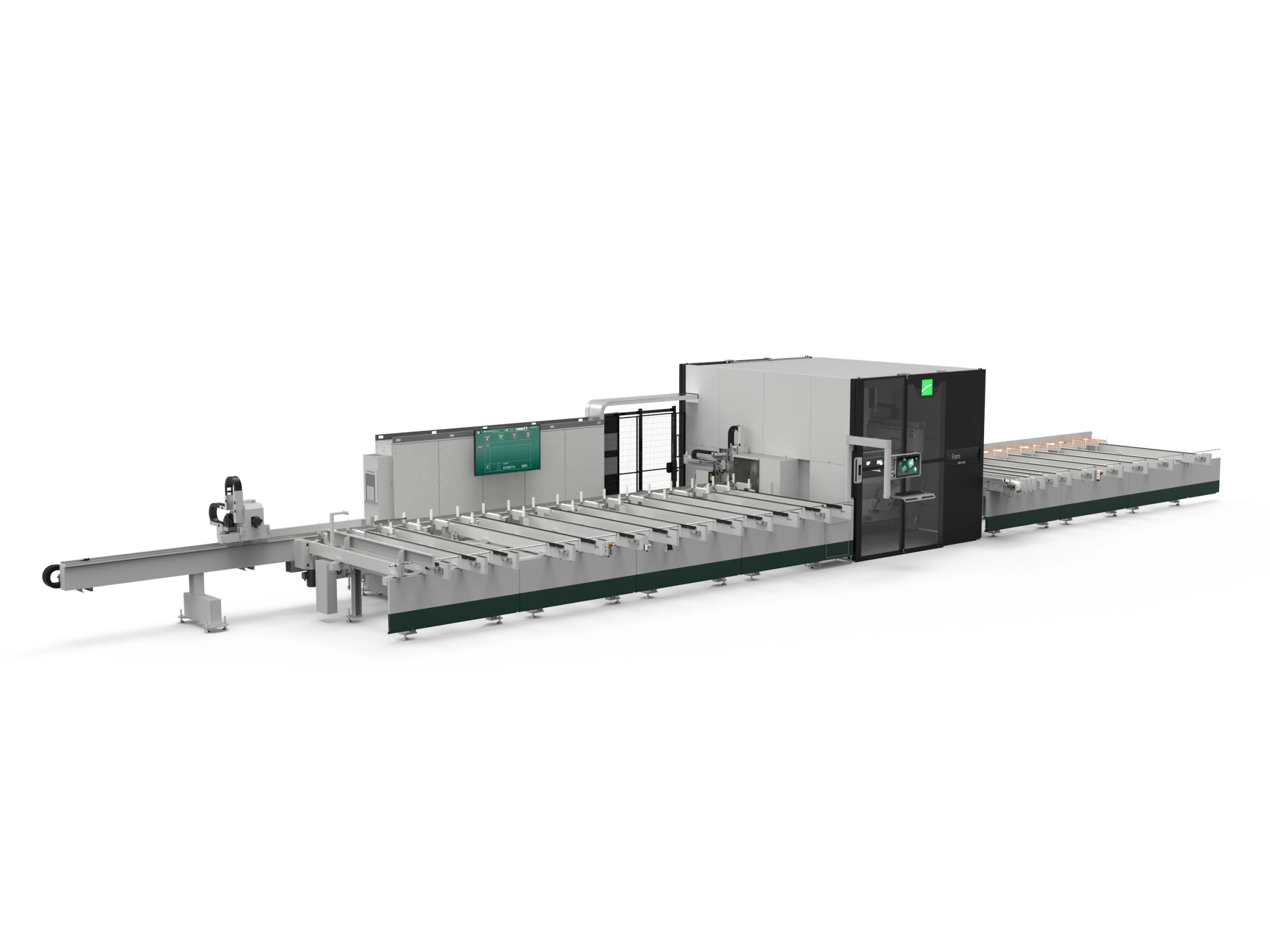 FOM zaag- en bewerkingslijn voor aluminium profielen LMX 2